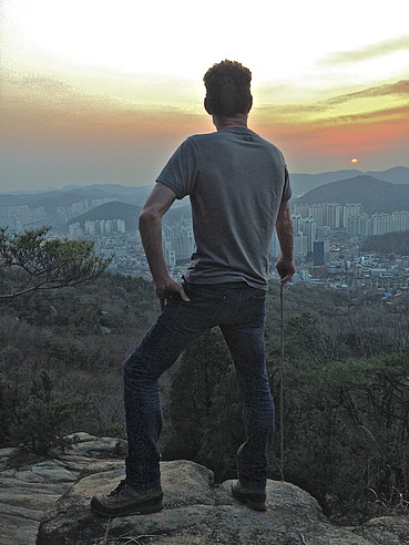 John the Farmer overlooking Seoul